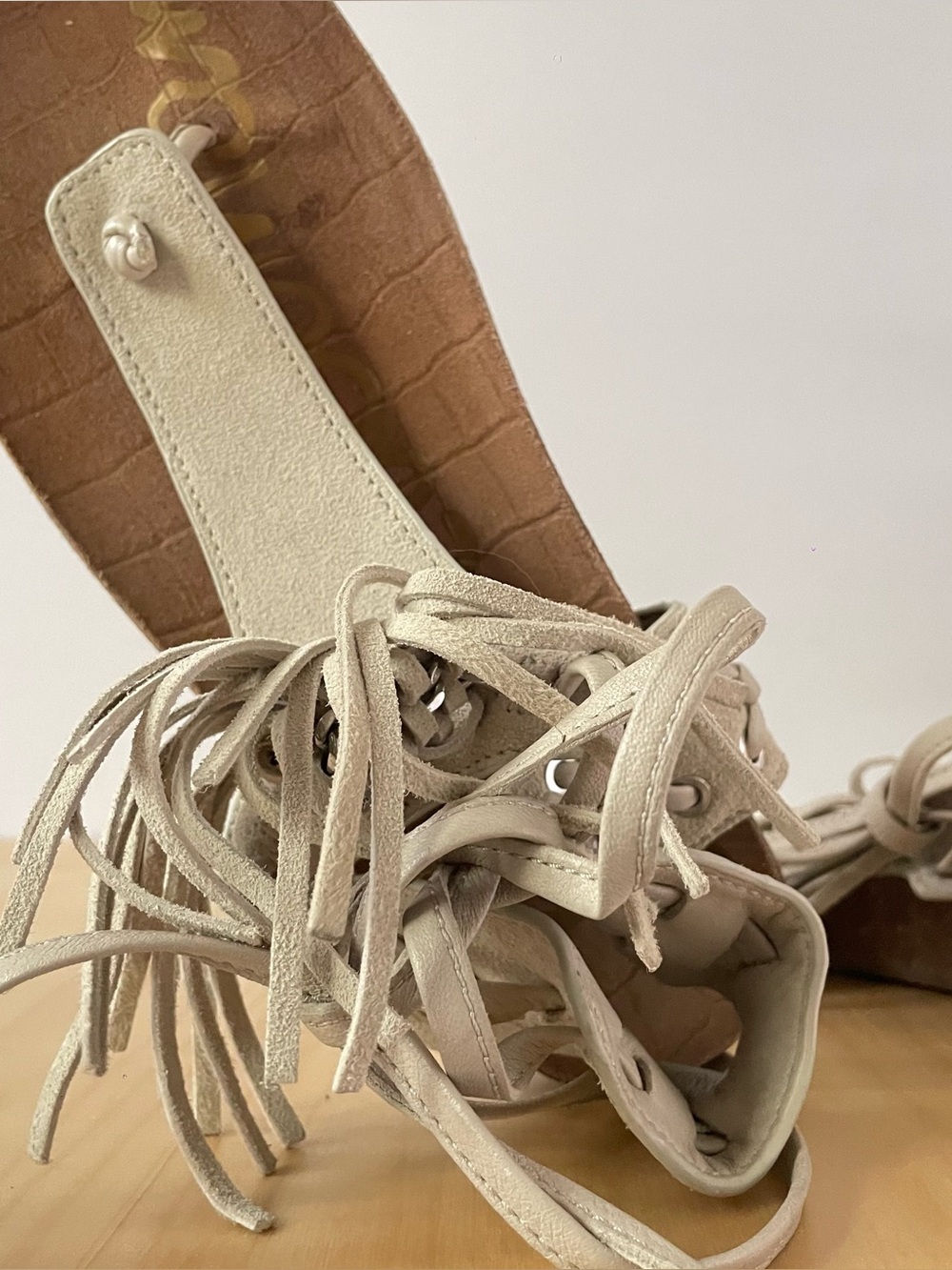 Sam Edelman Kyra fringe lace-up sandals | US 6M - Picture 6 of 9